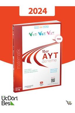Üç Dört Beş Yayıncılık 345-AYT Matematik 10'Lu Deneme 2024 Model