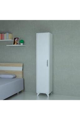 MOBİLİQUE Çok Amaçlı Beyaz Raflı Gardrop 159 cm Beden