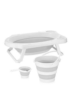 Sepetkitchen Katlanabilir Banyo Seti- Gri