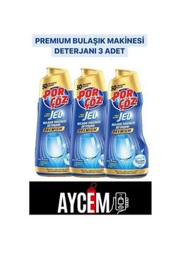 Porçöz BULAŞIK MAKİNESİ DETERJANI PREMIUM HEPSİ 1 ARADA 900 ML X 3 ADET