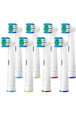 Oral B Uyumlu Şarjlı Pilli Diş Fırçası 8 Adet Yedek Başlık Oral B Uyumlu Yedek Fırça Başlık