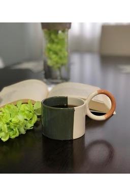 MKA Market Guillermo Yeşili El Yapımı Seramik Kupa