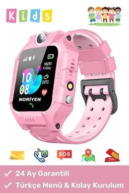 Noriyen Çocuklar Için Sim Kartlı Kameralı Ortam Dinleme Konum Takip Özellikli Arama Yapan Çocuk Akıllı Saat