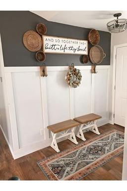 Elfora Iskandinav Duvar Çıtası 5 Adet 100 Cm X 8 Cm Dekoratif Duvar Çıtası Boyanabilir