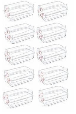 Pazarika 10'lu Şeffaf Kadın Ayakkabı Kutusu Hava Alan Emniyetli Ayakkabı Düzenleyici Kutusu