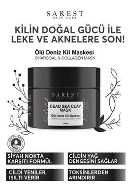 Sarest Kolajen Sivilce Ve Siyah Nokta Leke,giderici Collagen Ölüdeniz Kil Maskesi 50 gr