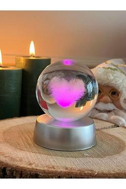 nesever store Kalpli Cam Küre 3 Boyutlu Aşk Küresi