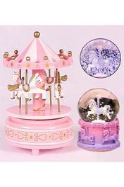 bumbostore Atlı Karınca Unicorn Işıklı Kar Küresi Ve Müzik Kutusu