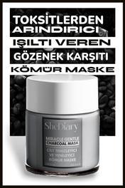 SheDiary Kömür Maske Siyah Nokta Karşıtı Yağlı Ve Karma Cilter İçin 100ml