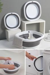 Turnberry 3'lü Katlanır Leğen Seti - Farklı Boy Yer Tutmaz Fonksiyonel Kova ( 2.7 Litre, 5 Litre, 10 Litre )