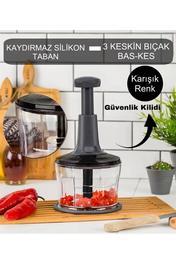 ARVALE Çelik Bıçaklı Basmalı El Rondosu Karışık Renk | Rondo Blender