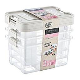 Hobbylife Stormax Saklama Kabı 3x1,25 L Krem