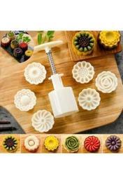 Bujin Basmalı Mooncake Kopat Set 7 Parça Kurabiye Yapım Seti