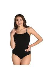 Tutku Kadın Siyah  Paket Ip Askılı Likralı Kancalı Çıtçıtlı Body Zıbın 3'lü S Beden