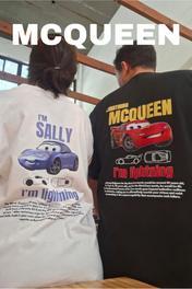 EFBUTİK Mcqueen Car Detail Oversize Unisex T-shirt XL Beden