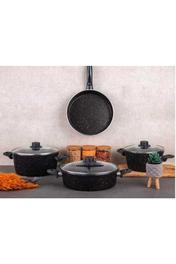 AVANGARDA Granit 7 Parça Chef Tava Tencere Seti