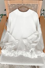 Gizce Ceown Beyaz Gömlek Standart Beden