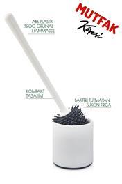 Antibakteriyel Silikon Uçlu Tuvalet Fırçası Seti - Tuvalet ve Klozet Temizleme Fırçası