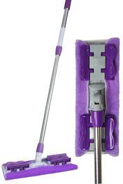 SİHİRLİ MOP İstediğin Bezi Tak Kullan Mandallı Mop Teleskopik Saplı +1 Yedek Bez Hediyeli (yer Cam Temizliği)