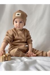 Pamuk Bereli 3'lü Takım Bebek Ve Çocuk Kahve