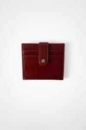 Yuka Atelier Kartlık Detaylı Parlak Suni Deri Cüzdan