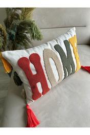 Reset Punç Nakışlı Kırlent Kılıfı 50 x 30 Beden