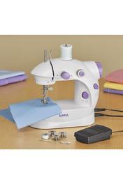 HandHeld İthalatçı Garantili Auhma Işıklı Pedallı Dikiş Makinesi Mini Asw1 Beyaz Nakış 2 Yıl