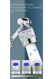 TİTAK Yeni Filtreli 1080 Derece Dönebilen Krom Kaplama Musluk Ucu