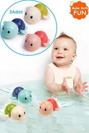 CARA CARO Kurmalı El Göz Gelişimini Destekleyen Bebek Su Oyunu Kaplumbağa Banyo Arkadaşı Suda Yüzen Oyuncak