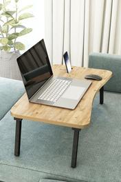 cengele Katlanır Laptop Masası Leptop Sehpası Çalışma Yatak Kahvaltı Masası