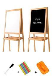 Ulgun Ayaklı Yazı Tahtası Çift Taraflı Okul Öncesi Cocuk Gelisimi Kalem Silgi Ve Tebesir Hediye