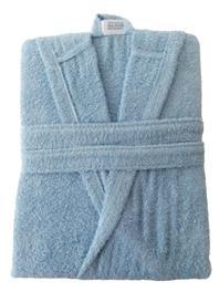 Bornoz, Havlu Bornoz, Şal Yaka, Mavi