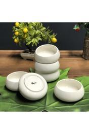 ACAR La Pure 10 Cm 6'lı Porselen Yuvarlak Bombeli Kase 0218