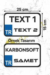 karbonsoft Kişiye Özel Ahşap Dekor Plaka, Bisiklet Plaka, Isimli Plaka, Cam Önü Plakası, Aksesuar Plaka