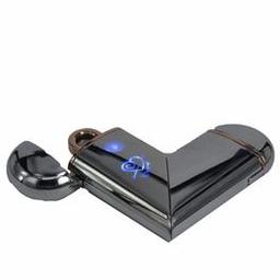 Kalp Şeklinde Fenerli Usb Şarlı tesla Çakmak Gümüş