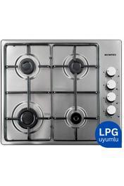 KUMTEL Ko-420 F Inox 4 Gözü Gazlı Setüstü Ocak Lpg