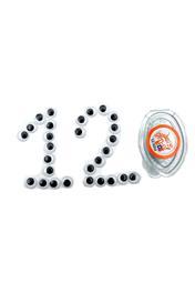 Gen-Of Gen-Of Oynar Göz Siyah Beyaz 12 mm Gen-7212