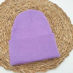 Lila Renk Kışlık Lüks Kadın Bere