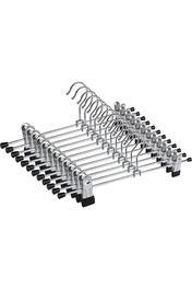 ROBEVE Metal Tutmalı Klipsli Etek Ve Pantolon Askısı Elbise Askısı Ayarlanabilir Elbise Askısı Metal 10adet