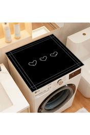 Çamaşır Makinesi Kurutma Makinesi Örtüsü Koruma Pedi Sıvı Geçirmez Matı Kaymaz Yıkanabilir