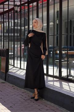 Touché Privé Kemerli Saten Elbise 38 Beden