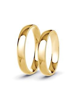 Kaya The Third Love Me 3mm Parlak Altın Klasik Ince Bombeli Çelik Alyans Yüzük Lm-332g 18 Beden