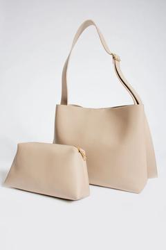 NBİBAGS Kadın Yavrulu Yumuşak Deri el ve omuz Shopper Çanta uzunluk ayarlı sap 37 x 42 Beden