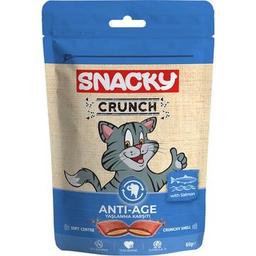 Snacky Crunch Anti Age - Somonlu Yetişkin Kedi Bisküvisi 60 g - Yaşlanma Karşıtı