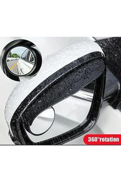 MeyZone Oto Araç Kör Nokta Ayna + Dış Yan Ayna Yağmur Koruyucu Rüzgarlık Karbon 2 Adet