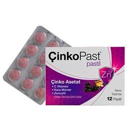 ÇinkoPast Nane Zencefil Karamürver Pastil 12'li