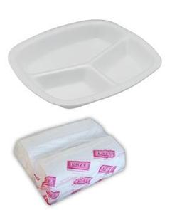 Plastik Tabak 3 Bölmeli 24 L 200'lü