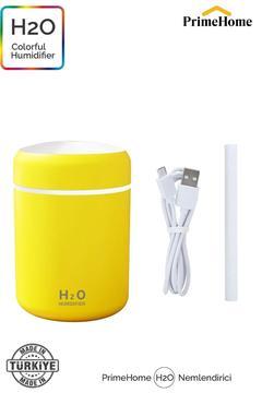 H2o 300 ml Sarı Ultrasonik Hava Nemlendirici Ve Aroma Difüzörü H2o Yerli Üretim