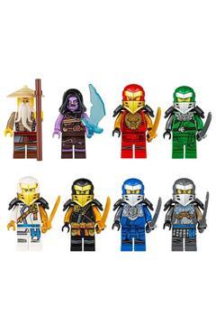 Lego Uyumlu Ninjago 8 Li Mini Figür Set Yeni Sezon Ninja Go