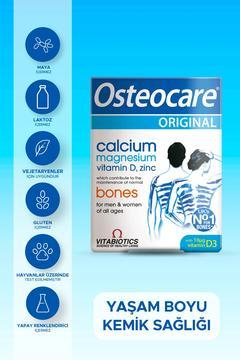 Kalsiyum,Magnezyum, Çinko, D vitamini İçeren Kemik Sağlığı Vitamini 30 Tablet